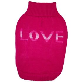 Fashion Pet True Love Dog Sweater Pink