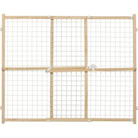 MidWest Wire Mesh Wood Presuure Mount Pet Safety Gate (Option: 32" tall)