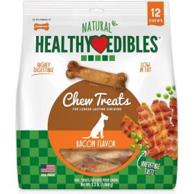 Nylabone Healthy Edibles Wholesome Dog Chews Bacon Flavor (Option: Wolf (12 Pack))