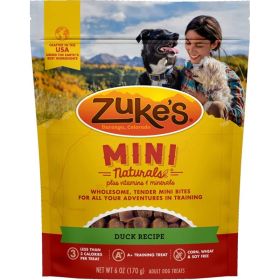 Zuke's Mini Naturals Moist Dog Treats (Option: Delicious Duck Recipe - 6oz)