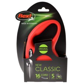 Flexi New Classic Retractable Cord Leash Red (Option: Small)