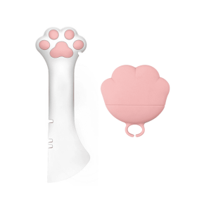 Indoor & Outdoor Pet Training Everyday Supplies (Color: pink, Type: Pet Canned Spoon)